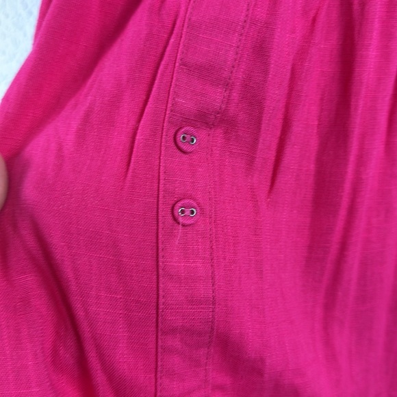 NWT Umgee linen blend tiered mini dress medium - Picture 8 of 9